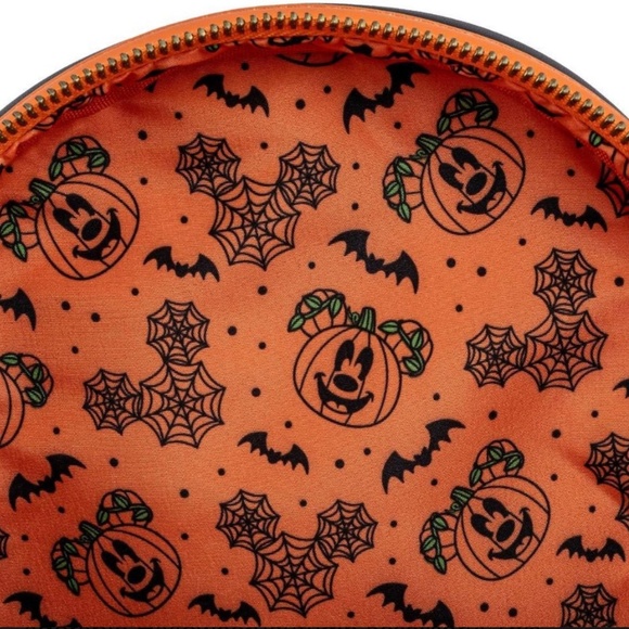 Loungefly Disney Mickey Mouse Pumpkin Glow in the Dark Mini Backpack and Ears‎ main image 6